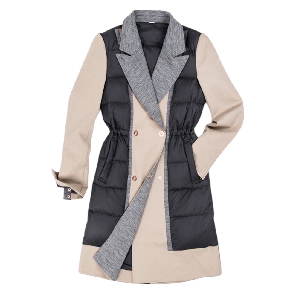 Kit & Ace Ashford Quilted Down Puffer Trench Coat, Size 6